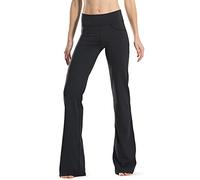 SAFORT 28"/30"/32"/34" Inseam Regular/Tall Bootcut Yoga Pants, 4 Pockets, UPF50+, Black, XL