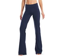 Safort 28" 30" 32" 34" Inseam Regular Tall Bootcut Yoga Pants, 4 Pockets, UPF50+, Style5-blue, S