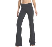 Safort 28" 30" 32" 34" Inseam Regular Tall Bootcut Yoga Pants, 4 Pockets, UPF50+, Style5-grey, Large