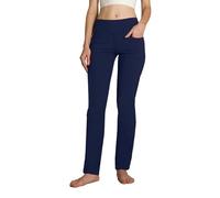 SAFORT 28”/30”/32”/34” Inseam Regular/Tall Straight Leg Yoga Pants, Four Pockets, UPF50+, Blue, L