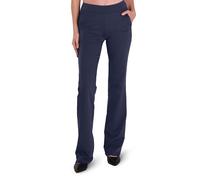Safort Women's 28" 30" 32" 34" Inseam Regular Tall Dress Yoga Bootcut Pants, Work Bootleg Pants with Faux Pockets, Blue, S