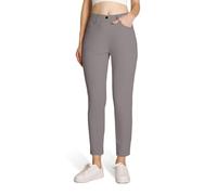 Safort Women's Dress Pants Skinny Pants Slim Leg 21''/27'' with Pockets Stretch Belt Loops Tummy Control for Business Casual, Grey, Ankle Length, M