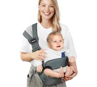 Safotad Toddler Carrier, Lightweight Hip Seat Carrier with Anti-Slip Cushion, Ergonomic Sling Carrier with Adjustable Waist Strap & Breathable Mesh Shoulder for 6-48 Months Toddler Children (7-44 lbs)