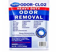 SAFRAX ODOR-CLO2 Chlorine Dioxide Odor Removal - Tablets, Unscented, 200 Count, Up to 30 sq.m