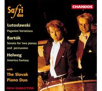Safri Duo - Bartok / Helweg / Lutoslawski: Sonata for 2 Pianos & Percussion - CD - Naxos