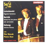 Safri Duo - Bartok / Helweg / Lutoslawski: Sonata for 2 Pianos & Percussion - CD - Naxos