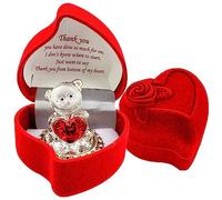SAFRI Thank You Gift Teddy Bear Red Rose Box Mother GF BF Best Friend Teacher Wife Husband Brother Sister Special Someone Present