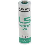 Saft LS14500 Lithium Battery 3.6V 2.6Ah - Type AA, Li-SOCl₂, High Energy, Low Self-Discharge, for IoT, Sensors, Meters and Long-Lasting Devices
