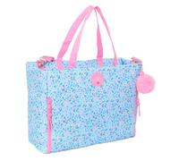 Safta VMB PARAÍSO - Laptop Bag 14.1 Inch with Pocket, Backpack, Ideal for Children of Different Ages, Comfortable and Versatile, Quality and Resistance, 54 x 17 x 31 cm, Light Blue/Light Pink, M,