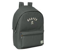 Safta HARPER & NEYER GREY - Backpack for Laptop 15.6 Inches and USB, Ideal for Young People of Different Ages, Recycled Fabric, Comfortable and Versatile, Quality and Resistance, 31 x 18 x 44 cm,