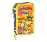 Safta - 28 Pcs Superthings Guardians of Kazoom Double Pen 12,5X19,5X4Cm, Multicolor (412270854)