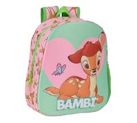 safta M890a BATMAN School Backpack with 3D Design, Adaptable to Trolley, Ideal for Children of Different Ages, Comfortable and Versatile, Quality and Strength, 27 x 10 x 33 cm, Colour:, Green/pink