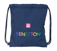 Safta BENETTON DAMERO - Large Flat Bag Backpack, Ideal for Children of Different Ages, Comfortable and Versatile, Quality and Resistance, 35 x 40 cm, navy, M, Casual