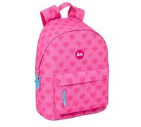 safta BARBIE CORAZONES - 14.1 Inch Laptop Backpack, Ideal for Youth of Different Ages, Comfortable and Versatile, Quality and Strength, 31 x 16 x 41 cm, Pink, M, Casual, Pink, M, Casual