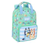 Safta Blue Sisters - Children's Backpack, Adaptable with Handles, Recyclable Fabric, Ideal for Children of Different Ages, Comfortable and Versatile, Quality and Resistance, 20 x 8 x 28 cm, aqua green