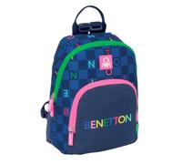 Safta BENETTON DAMERO - Mini Backpack for Daily Use, Ideal for Children of Different Ages, Comfortable and Versatile, Quality and Resistance, 25 x 13 x 30 cm, navy, M, Casual