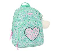 Safta CUORE - Mini Backpack for Daily Use, Ideal for Children of Different Ages, Comfortable and Versatile, Quality and Resistance, 25 x 13 x 30 cm, Mint, M, Casual