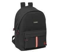 Safta EL GANSO BASICS - Backpack for Laptop 15.6 Inches and USB, Ideal for Young People of Different Ages, Recycled Fabric, Comfortable and Versatile, Quality and Resistance, 31 x 18 x 44 cm, Black