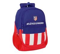 Safta ATLÉTICO DE MADRID - Children's School Backpack, Ideal for Children of Different Ages, Comfortable and Versatile, Quality and Resistance, 32 x 16 x 44 cm, Red/blue/white, M, Casual