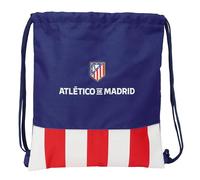 Safta Atletico de Madrid - Large Flat Bag Backpack, Ideal for Children of Different Ages, Comfortable and Versatile, Quality and Resistance, 35 x 40 cm, Red/blue/white, M, Casual