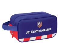 Safta ATLÉTICO DE Madrid - Medium Shoe Rack, Multipurpose, Pencil Case, Sport, Extracurricular Shoes, Football, Comfortable and Versatile, 29 x 14 x 15 cm, Red/Blue/White, M, Casual