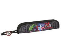 Safta AVENGERS VENDETTA - Flute Holder, Pencil Case, Quality and Maximum Resistance, Flute, Musical Instrument, 37 x 2 x 8 cm, Black/White, M, Casual
