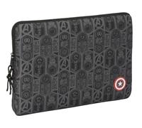 Safta AVENGERS VENDETTA - Laptop Sleeve 15.6 Inches, Backpack, Ideal for Children of Different Ages, Comfortable and Versatile, Quality and Resistance, 39.5 x 3.5 x 27.5 cm, Black/White, M, Casual