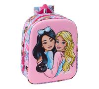 Safta BARBIE 3D Nursery Backpack, Adaptable to Cart, Easy Cleaning, Ideal for Ch