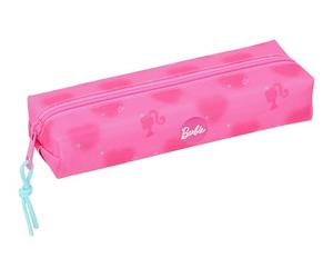 Safta Barbie Hearts - Rectangular Children's Pencil Case, Children's Pencil Case, Ideal for School Ages, Comfortable and Versatile, Quality and Resistance, 22 x 7 x 40 cm, pink, M, Casual