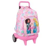 Safta Compact Evolutive Barbie Painterly Wheeled Backpack