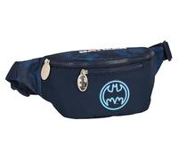 Safta Batman Legendary - Waist Bag with External Pocket, Ideal for Youth and Children of Different Ages, Comfortable and Versatile, Quality and Resistance, 23 x 9 x 12 cm, Navy Blue, Navy, Estándar,