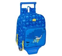 Safta BATMAN PREESCOLAR - Nursery Backpack with Trolley, Ideal for Children of Different Ages, Comfortable and Versatile, Quality and Resistance, 22 x 10 x 27 cm