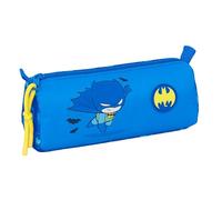 Safta Batman Preschool - Pencil Case with Zip and Compartment, Children's Pencil Case, Ideal for School Age Children, Comfortable and Versatile, Quality and Resistance, 21 x 7 x 8 cm, blue, M, Casual