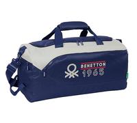 Safta Benetton Varsity - Sports Bag, Backpack, Ideal for Children of Different Ages, Comfortable and Versatile, Quality and Resistance, 50 x 25 x 25 cm, Navy Blue/Grey, Navy Blue/Grey, Estándar,