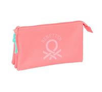 Safta Benetton Basics 22x12x3 Cm Triple Pencil Case