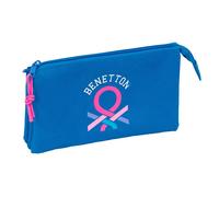Safta Benetton Basics 22x12x3 Cm Triple Pencil Case