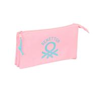 Safta Benetton Basics 22x12x3 Cm Triple Pencil Case