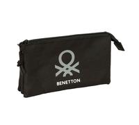 Safta Benetton Basics 22x12x3 Cm Triple Pencil Case