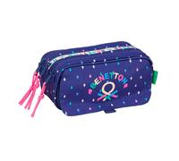 Safta Benetton Drop 21.5x10x8 Cm Triple Pencil Case