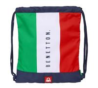 Safta BENETTON FLAG - Large Flat Bag Backpack, Ideal for Children of Different Ages, Comfortable and Versatile, Quality and Resistance, 35 x 40 cm, navy, M, Casual
