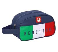 Safta Benetton Flag - Medium Children's School Toiletry Bag with Handle, Children's Toiletry Bag, Adaptable to Cart, Easy Cleaning, Comfortable and Versatile, Quality and Resistance, 26 x 12 x 15 cm,