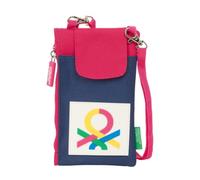 Safta BENETTON CHERRY - Mobile Phone Holder, Standard Wallet, for Mobile, Comfortable and Versatile, Quality and Resistance, 19 x 10 cm, Cherry/Navy, M, Casual