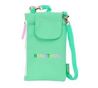 Safta BENETTON MINT - Mobile Phone Wallet, Standard Wallet, for Mobile, Comfortable and Versatile, Quality and Resistance, 19 x 10 cm, Pastel Mint Green, M, Casual