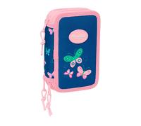 Safta Blackfit8 Mariposas 12.5x19.5x5.5 Cm Triple Pencil Case