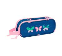 Safta Blackfit8 Mariposas 21x8x6 Cm Double Pencil Case