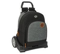 safta BLACKFIT8 Old School Backpack Ergonomic Back with Trolley Evolution Ideal