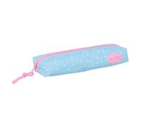 Safta - Blackfit8 Smile Rectangular School Pencil Case with Elastic Rubber Back, 22 cm, Pencil Case School Pencil Case with 1 Compartment and Zip, Organizer for Notebook or Folder, Measures 22 x 7 x 4