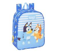 Safta Blue Let's Play - Children's Backpack, Children's Backpack, School Backpack, Adaptable to Trolley, Ideal for Nursery, Comfortable and Versatile, Quality and Resistance, 22 x 10 x 27 cm, blue, M