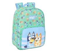 Safta Blue Sisters - Animated Children's School Backpack, Children's Backpack, Adaptable to Trolley, Ideal for School Children, Comfortable and Versatile, Quality and Resistance, 26 x 11 x 34 cm, aqua