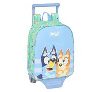 Safta Blue Sisters - Nursery Backpack with Trolley, Ideal for Children of Different Ages, Comfortable and Versatile, Quality and Resistance, 22 x 10 x 27 cm, aqua green, M, Casual